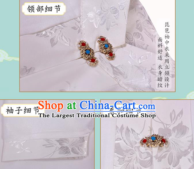Traditional China Ming Dynasty Noble Lady Historical Clothing Ancient Young Beauty Hanfu Dress Apparels