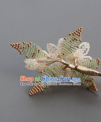 China Classical Beads Jasmine Flower Hair Stick Hair Accessories Traditional Song Dynasty Empress Hairpin