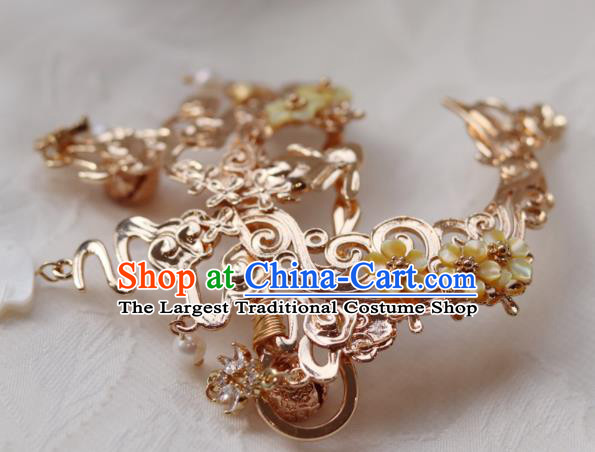 China Classical Hanfu Hair Accessories Traditional Ming Dynasty Princess Hair Crown and Hairpin