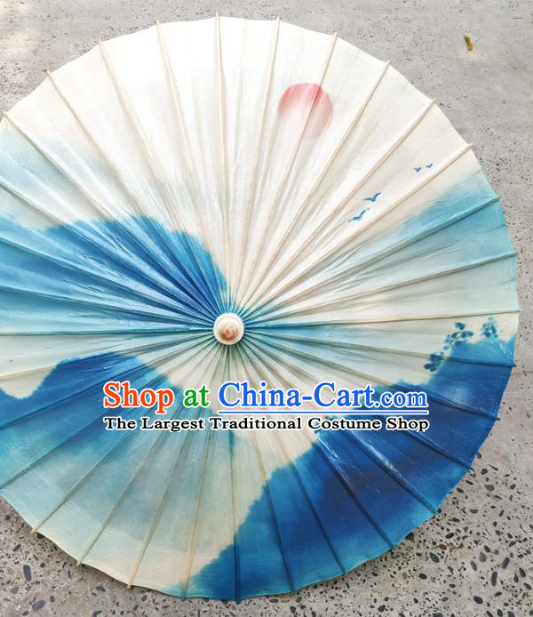 China Traditional Oil Paper Umbrella Landscape Painting Umbrella Classical Dance Umbrellas Craft