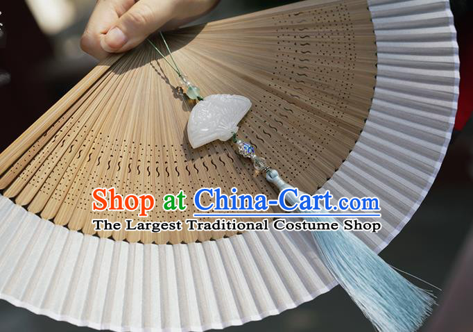 Chinese Handmade Folding Fan Traditional Silk Fan Bamboo Accordion