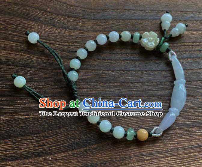 Chinese Traditional Wristlet Accessories Classical Hanfu Jade Bracelet