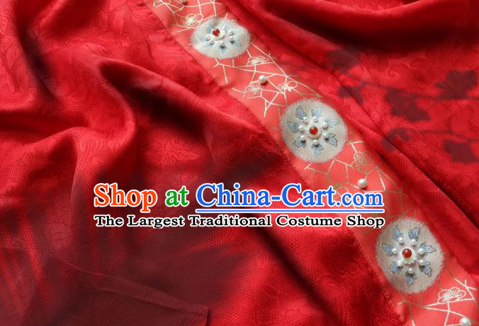 China Traditional Wedding Hanfu Apparels Song Dynasty Historical Costumes Ancient Court Beauty Embroidered Clothing