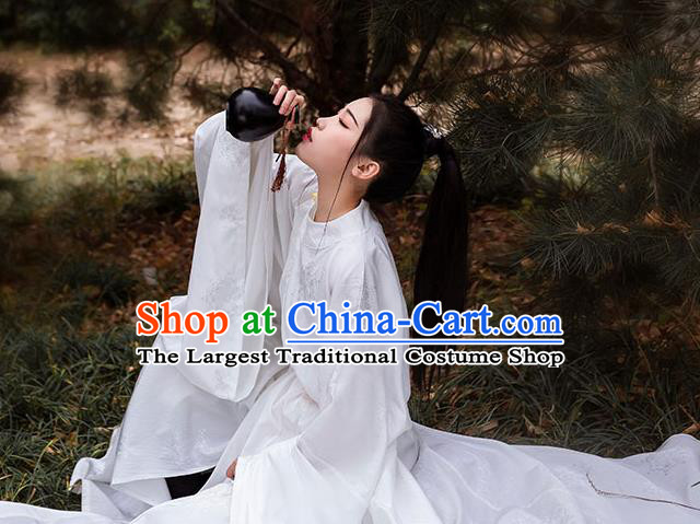China Traditional Ming Dynasty Swordsman Hanfu Clothing Ancient Nobility Childe Costumes