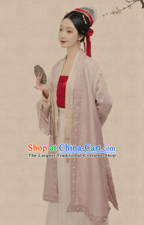 Traditional China Song Dynasty Court Lady Historical Costumes Ancient Imperial Consort Hanfu Clothing Complete Set