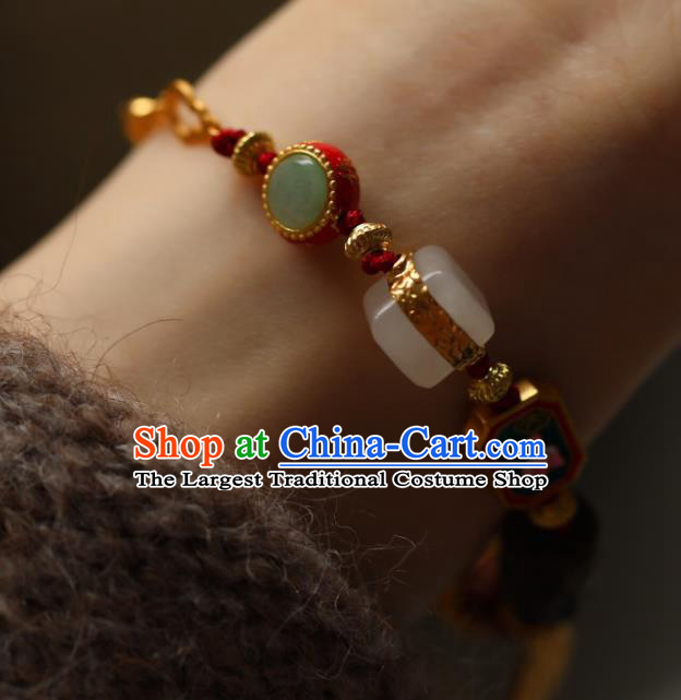 Chinese Traditional Eaglewood Bracelet Accessories Handmade Agate Bangle Accessories