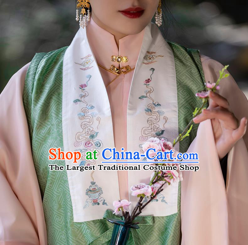 China Ancient Noble Woman Historical Costumes Traditional Ming Dynasty Female Hanfu Clothing Complete Set