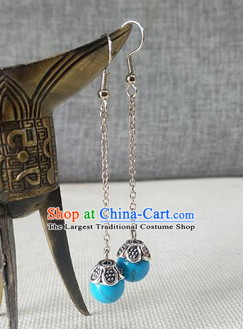 Chinese Song Dynasty Noble Woman Ear Accessories Ancient Young Mistress Sheng Minglan Kallaite Earrings