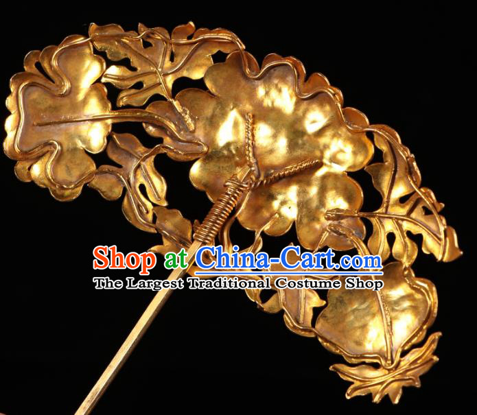 China Traditional Garnet Hair Jewelry Qing Dynasty Empress Hairpin Ancient Court Cloisonne Peony Hair Stick