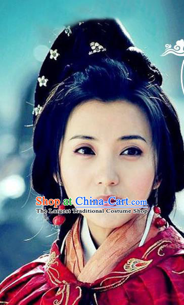 Handmade Chinese Ancient Court Beauty Wig Sheath Headwear Traditional Three Kingdoms Period Diao Chan Wigs Chignon