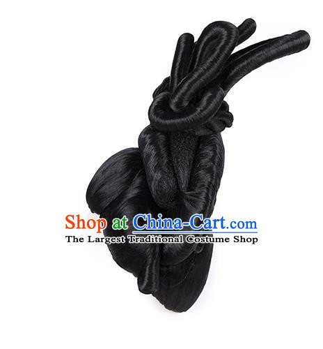 Chinese Ancient Queen Wig Sheath Traditional Tang Dynasty Imperial Consort Wigs Chignon and Hairpins