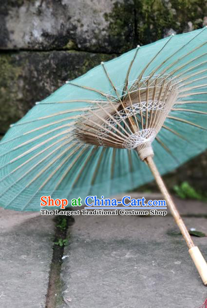 Traditional China Dance Umbrella Sky Blue Oil Paper Umbrella Handmade Umbrellas Artware Bumbershoot
