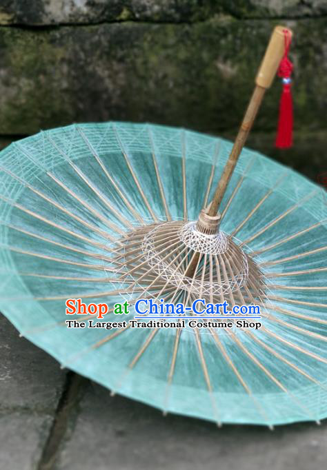 Traditional China Dance Umbrella Sky Blue Oil Paper Umbrella Handmade Umbrellas Artware Bumbershoot