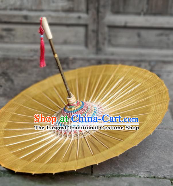 Traditional China Bumbershoot Ginger Oil Paper Umbrella Stage Show Umbrella Handmade Umbrellas Artware