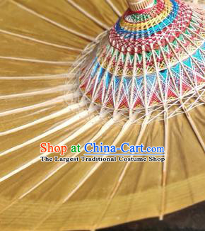 Traditional China Bumbershoot Ginger Oil Paper Umbrella Stage Show Umbrella Handmade Umbrellas Artware