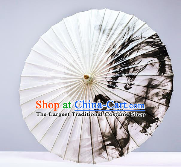 Traditional China Ink Painting Dragon Oil Paper Umbrella Handmade Umbrellas Artware Swordsman Umbrella
