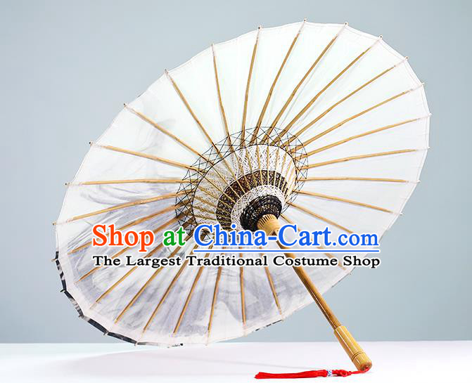 Traditional China Ink Painting Dragon Oil Paper Umbrella Handmade Umbrellas Artware Swordsman Umbrella