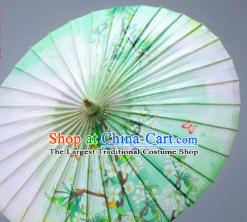 Traditional China Classical Painting Pear Blossom Paper Umbrella Oil Paper Umbrella Handmade Umbrellas Artware