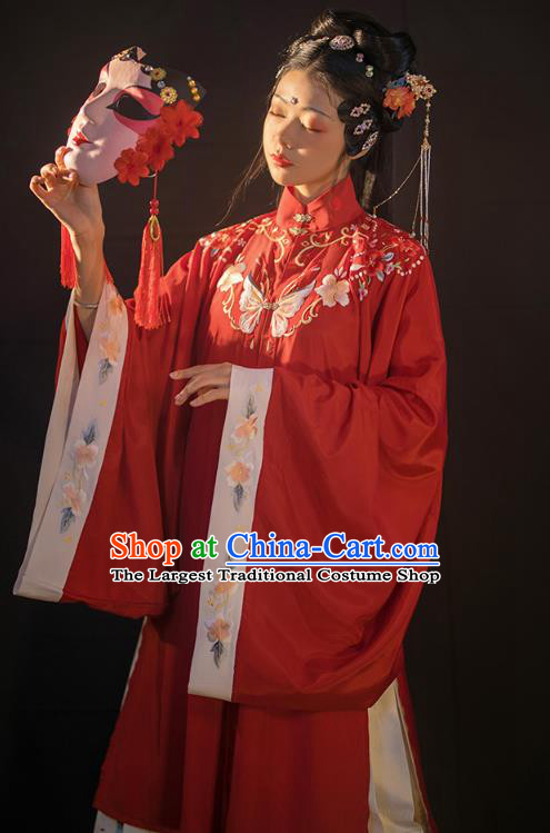 Traditional China Ancient Royal Princess Hanfu Clothing Ming Dynasty Historical Costumes for Patrician Lady