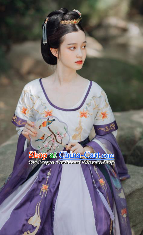 China Ancient Court Princess Replica Clothing Traditional Tang Dynasty Palace Lady Hanfu Dress