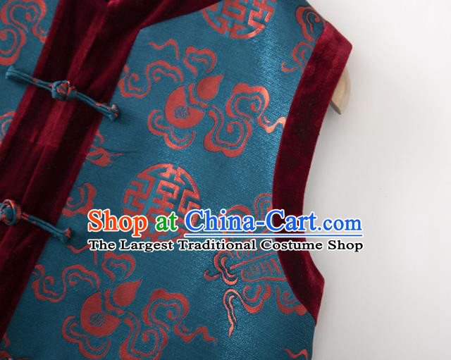 Chinese Tang Suit Waistcoat National New Year Vest Upper Outer Garment