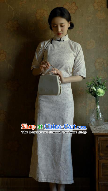 Republic of China Shanghai Beauty Qipao Dress Classical Cheongsam Traditional National Women Clothing