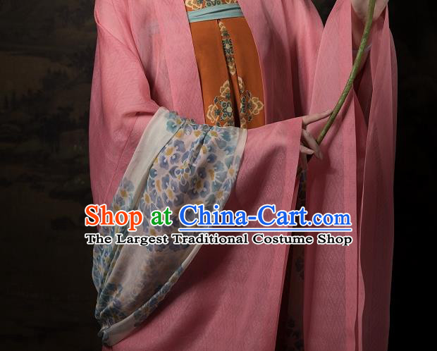 China Traditional Tang Dynasty Imperial Consort Historical Clothing Ancient Court Woman Hanfu Dress Costumes Full Set