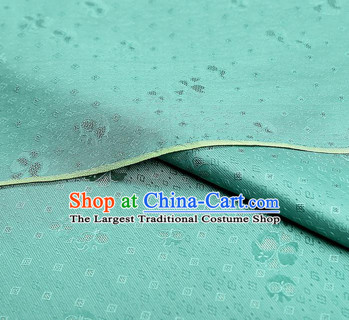 China Traditional Brocade Drapery Classical Cheongsam Green Silk Fabric