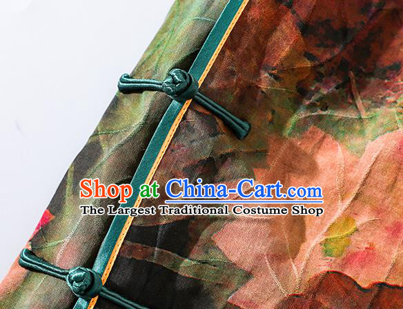 Asian Chinese National Shanghai Beauty Clothing Traditional Qipao Dress Classical Silk Cheongsam