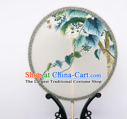 China Traditional Song Dynasty Palace Fan Classical Dance Silk Fan Embroidered Circular Fan