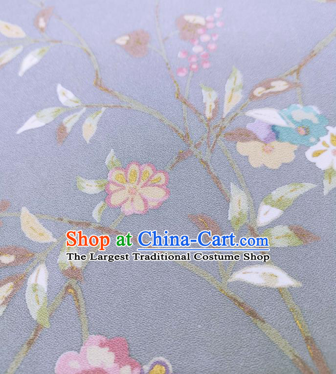 Asian Japan Classical Primrose Pattern Brocade Traditional Silk Fabric Japanese Kimono Cloth Drapery