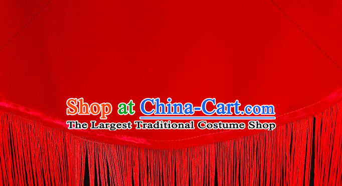 China Stage Show Cheongsam Catwalks Red Qipao Dress Modern Dance Clothing