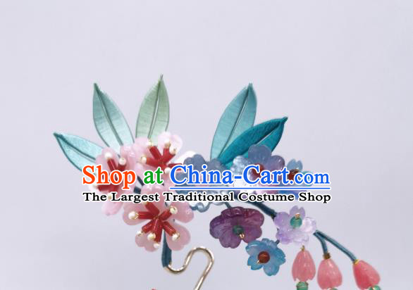 Chinese Traditional Flowers Hair Stick Hanfu Hair Accessories Handmade Ancient Princess Hairpin