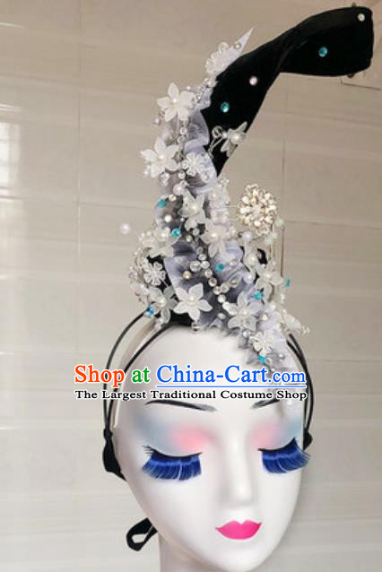 China Handmade Beauty Dance Wigs Chignon Traditional Classical Dance Hair Accessories