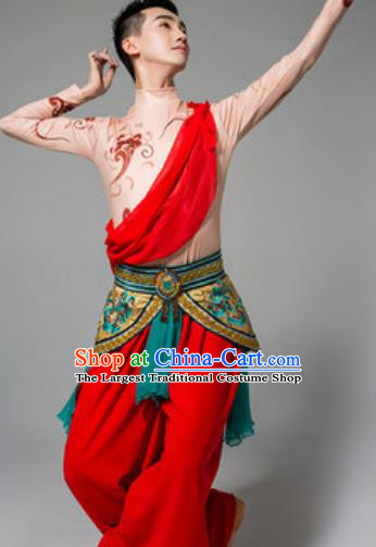 Chinese Classical Dance Costumes Stage Performance Clothing Flying Sky Dance Outfits for Men