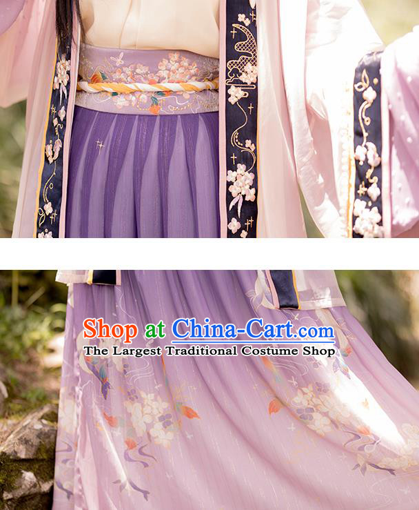 China Ancient Court Lady Hanfu Clothing Traditional Song Dynasty Historical Costumes