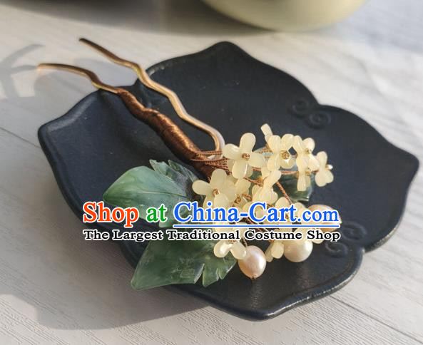 Chinese Ancient Princess Hairpin Hanfu Hair Accessories Traditional Ming Dynasty Fragrans Hair Stick