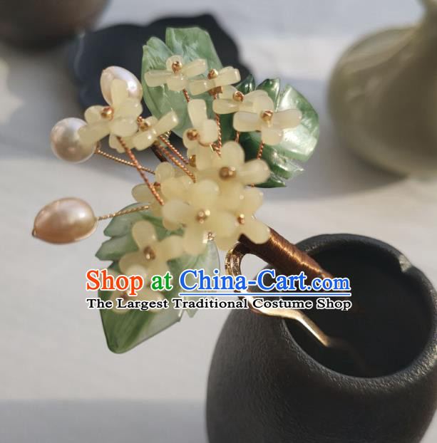 Chinese Ancient Princess Hairpin Hanfu Hair Accessories Traditional Ming Dynasty Fragrans Hair Stick