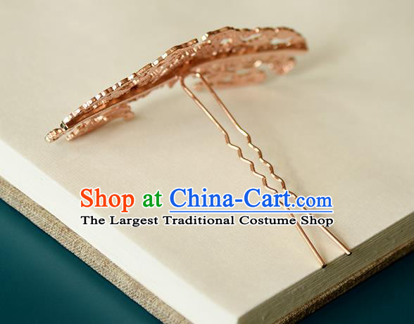 Chinese Traditional Hanfu Hair Accessories Ancient Swordswoman Golden Hair Crown and Hairpin