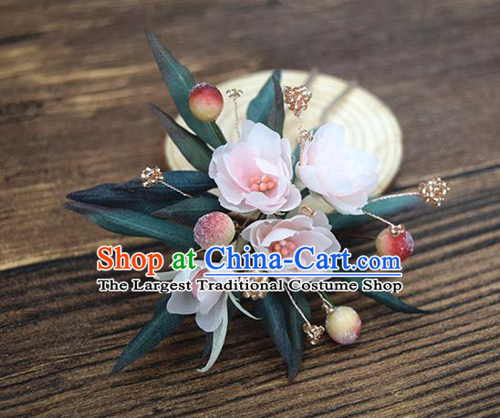 Chinese Traditional Cheongsam Hair Stick Handmade Ancient Princess Jasmine Flower Hairpin