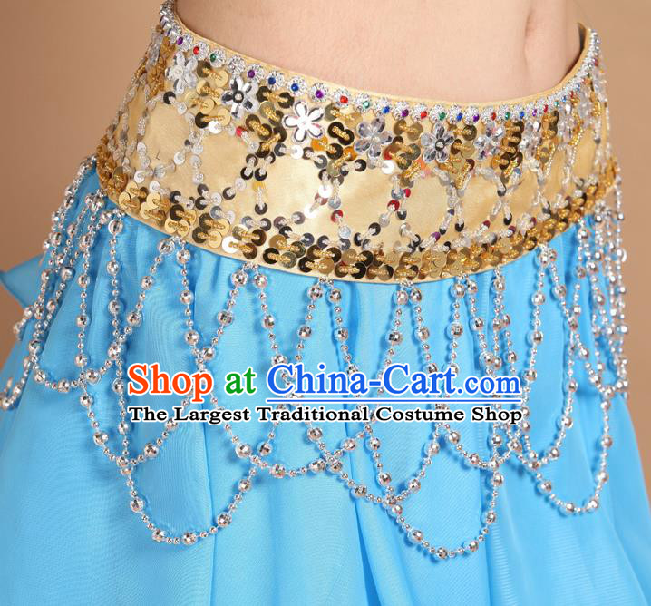 Asian Traditional Classical Dance Waist Accessories Indian Belly Dance Beads Tassel Waistband