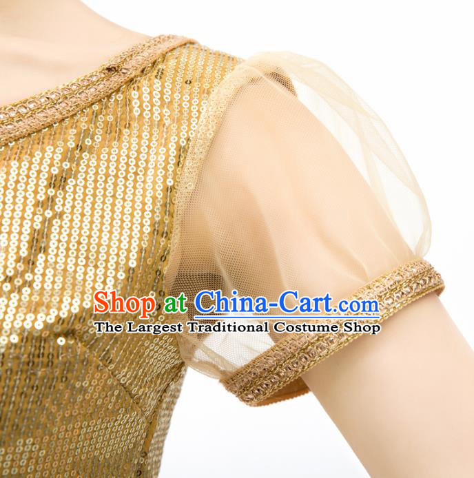 Asian India Bollywood Princess Clothing Traditional Lehenga Clothing Indian Golden Top and Veil Skirt
