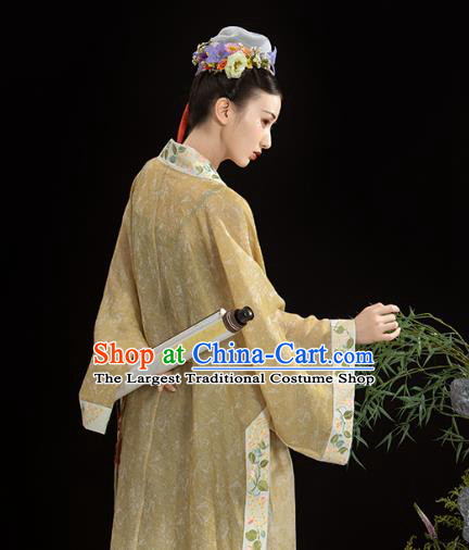 China Traditional Song Dynasty Imperial Concubine Historical Clothing Ancient Court Beauty Embroidered Hanfu Dress