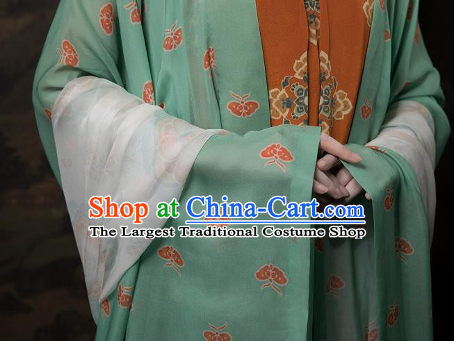 China Ancient Imperial Consort Hanfu Costumes Traditional Tang Dynasty Court Beauty Historical Clothing
