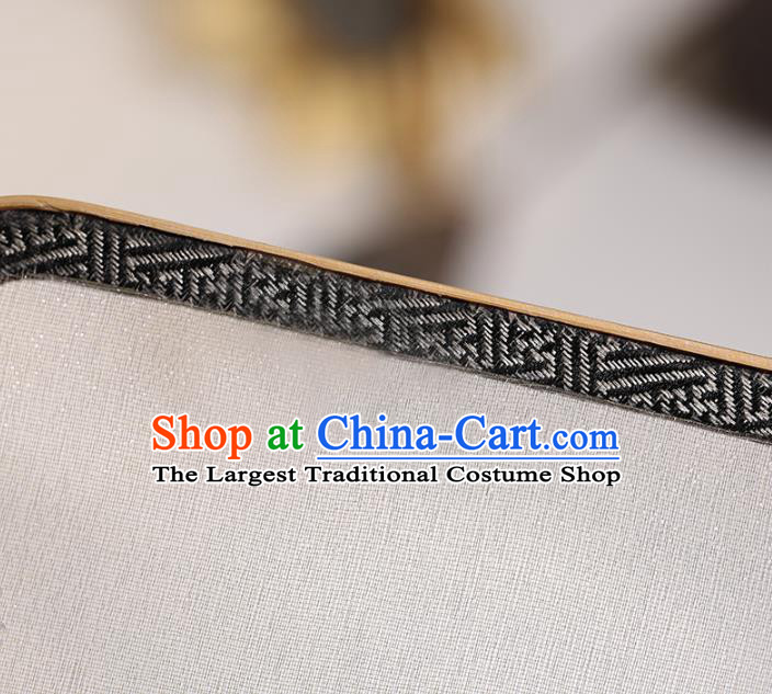 China Traditional Embroidered Hanfu Fan Classical Dance Palace Fan Handmade Silk Octagon Fan