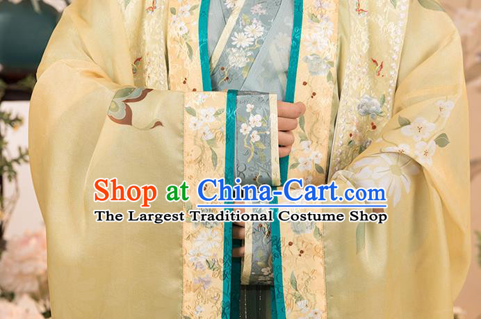 China Ancient Imperial Concubine Embroidered Hanfu Clothing Traditional Song Dynasty Court Woman Replica Costumes