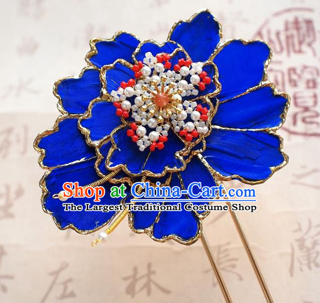 Chinese Traditional Hair Accessories Handmade Qing Dynasty Palace Lady Hairpin