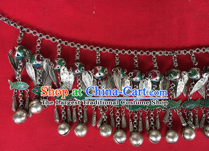 Chinese Ethnic Silver Bells Tassel Belt Traditional Hanfu Waist Accessories