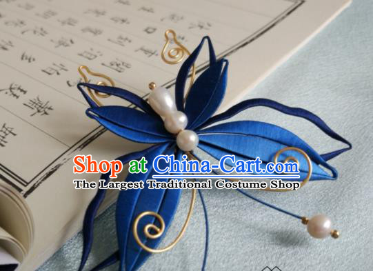 Chinese Ancient Princess Pearls Tassel Hair Stick Traditional Hanfu
