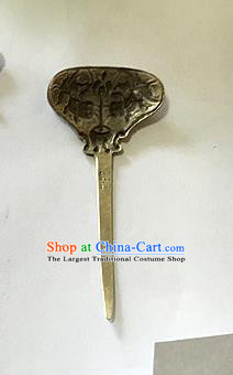 Chinese Ancient Court Woman Silver Hair Stick Traditional Qing Dynasty Imperial Consort Enamel Hairpin